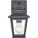 Bellmon 1 Light 10 inch Powder Coated Black Outdoor Wall Sconce
